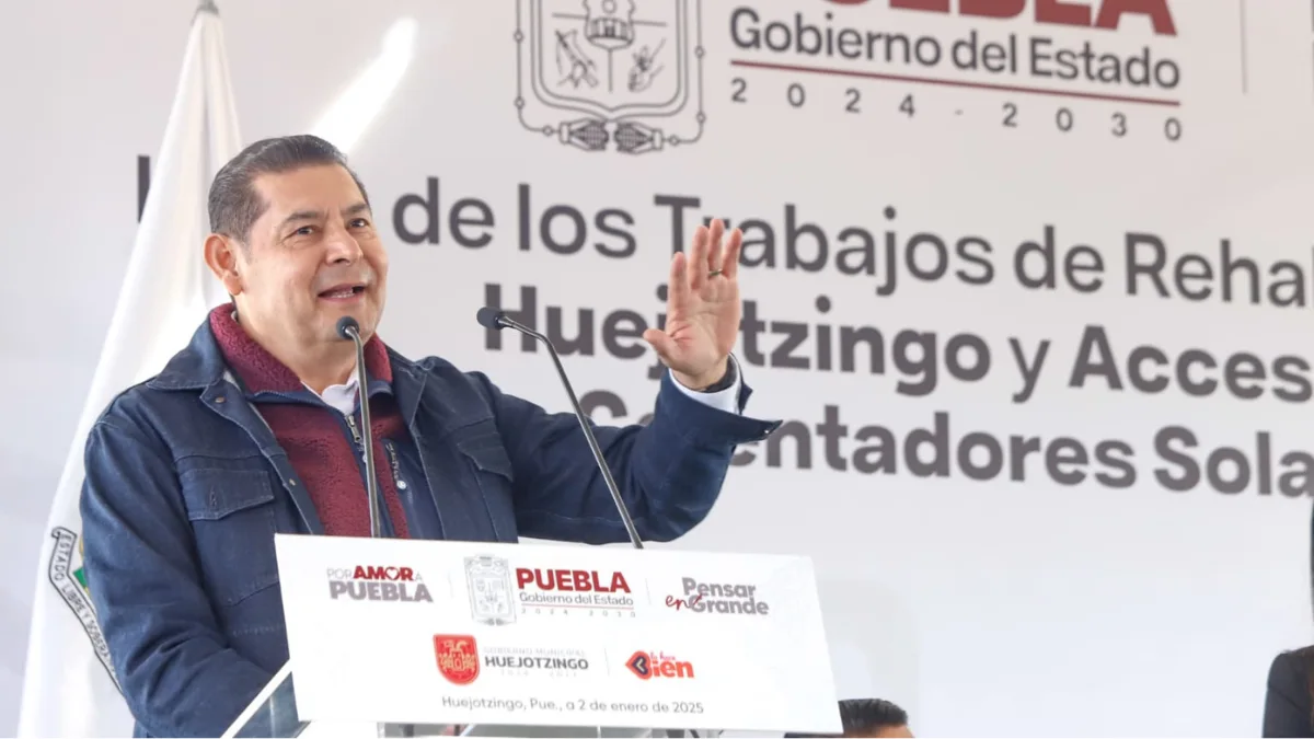 Armenta inicia 2025 con cinco obras carreteras en Huejotzingo