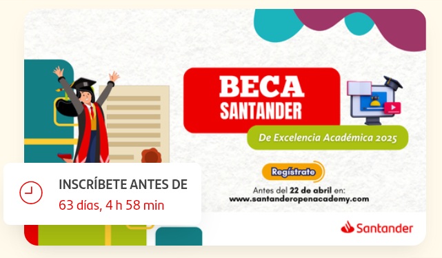 Beca Santander de 100 mil pesos para universitarios