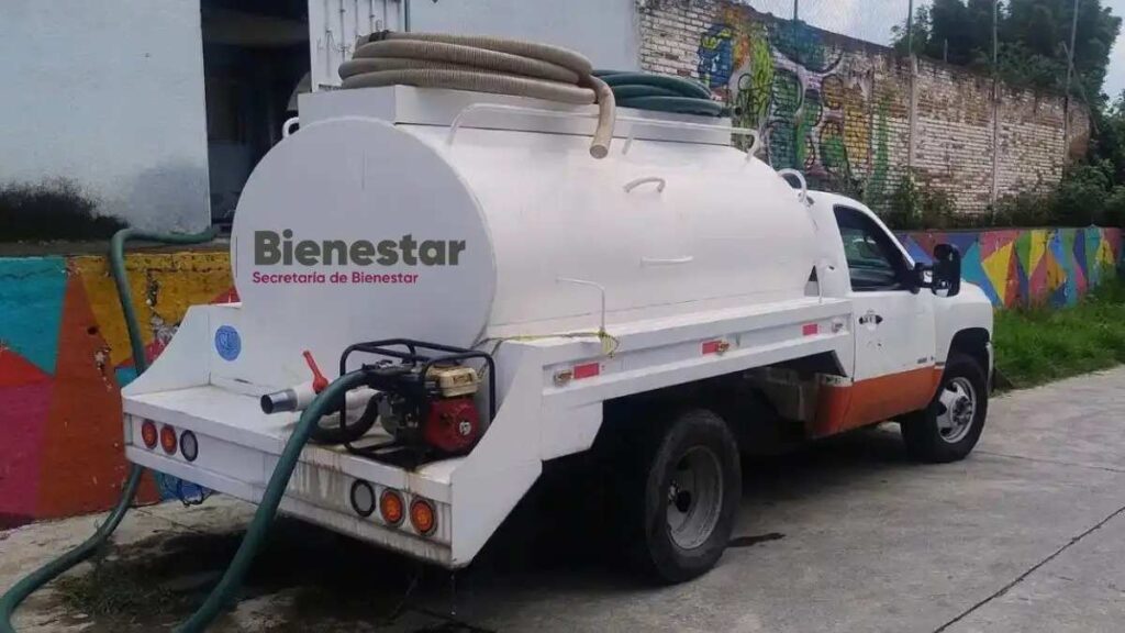 Pipas del Bienestar en Puebla así puedes solicitar hasta 800 litros de agua