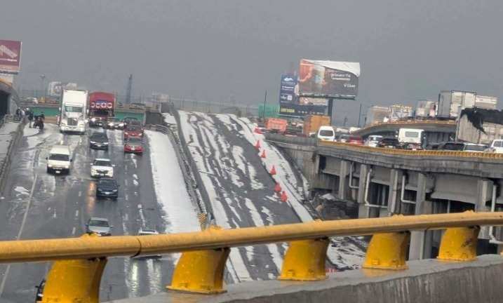 Reporta Capufe cierre de la México-Puebla, tras granizada